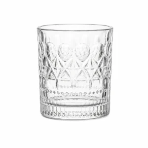 280ml Embossed Vintage Whiskey Glass – Classic Rocks Tumbler for Wholesale - view 1