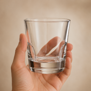 260ml Fingerprint Whiskey Glass – Heavy Base Tumbler for Wholesale - view 5