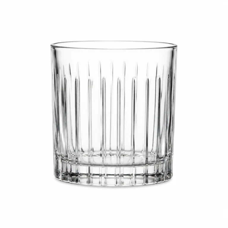 300ml Vertical Ribbed Whiskey Glass – Classic Rocks Tumbler for Wholesale - view 1