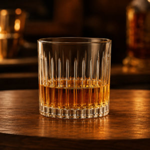 300ml Vertical Ribbed Whiskey Glass – Classic Rocks Tumbler for Wholesale - view 2