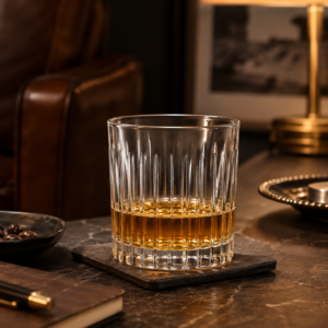 300ml Vertical Ribbed Whiskey Glass – Classic Rocks Tumbler for Wholesale - view 6