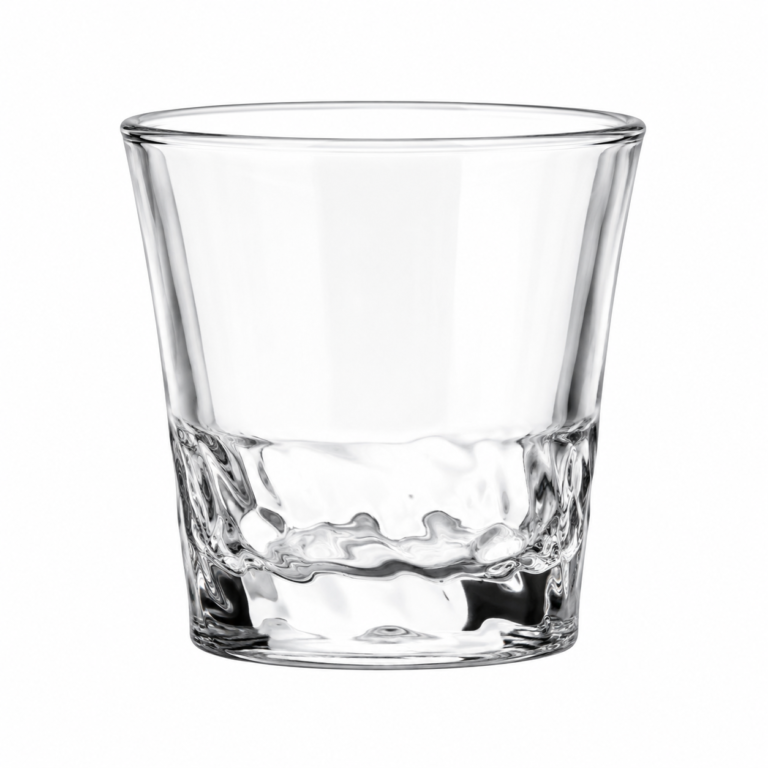 200ml Snow Mountain Whiskey Glass – Sculpted Base Rocks Tumbler for Wholesale - view 1