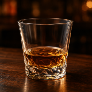 200ml Snow Mountain Whiskey Glass – Sculpted Base Rocks Tumbler for Wholesale - view 2