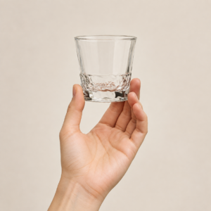 200ml Snow Mountain Whiskey Glass – Sculpted Base Rocks Tumbler for Wholesale - view 5