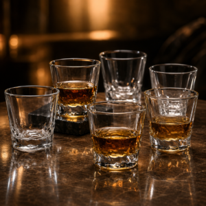 200ml Snow Mountain Whiskey Glass – Sculpted Base Rocks Tumbler for Wholesale - view 7