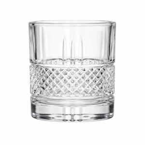 270ml Diamond Textured Whiskey Glass – Heavy Base Rocks Tumbler for Wholesale - view 1