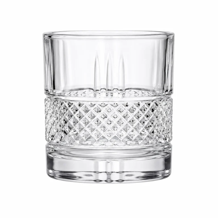 270ml Diamond Textured Whiskey Glass – Heavy Base Rocks Tumbler for Wholesale - view 1