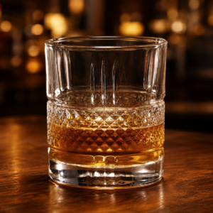 270ml Diamond Textured Whiskey Glass – Heavy Base Rocks Tumbler for Wholesale - view 2
