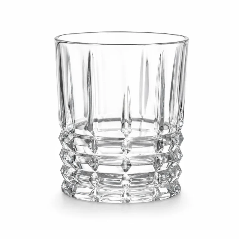 250ml Faceted Whiskey Glass – Sculpted Heavy Base Tumbler for Wholesale - view 1