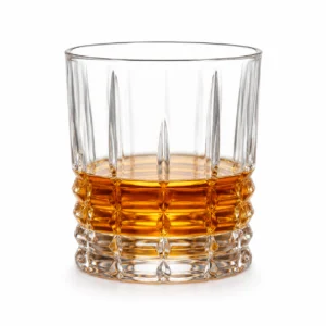 250ml Faceted Whiskey Glass – Sculpted Heavy Base Tumbler for Wholesale - view 2