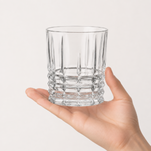 250ml Faceted Whiskey Glass – Sculpted Heavy Base Tumbler for Wholesale - view 5
