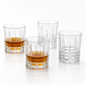 250ml Faceted Whiskey Glass – Sculpted Heavy Base Tumbler for Wholesale - view 7
