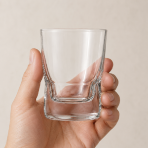 250ml Heavy Base Whiskey Glass – Modern Tumbler for Wholesale - view 5