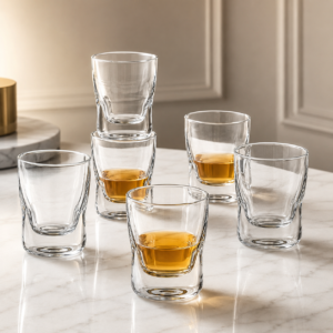 250ml Heavy Base Whiskey Glass – Modern Tumbler for Wholesale - view 7
