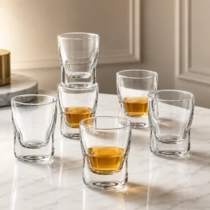 250ml Heavy Base Whiskey Glass – Modern Tumbler for Wholesale - view 7