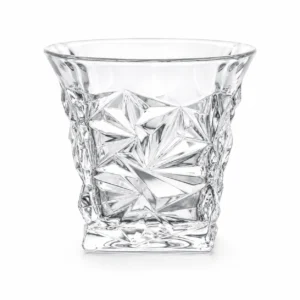 270ml Iceberg Faceted Whiskey Glass – Sculpted Rocks Tumbler for Wholesale - view 1