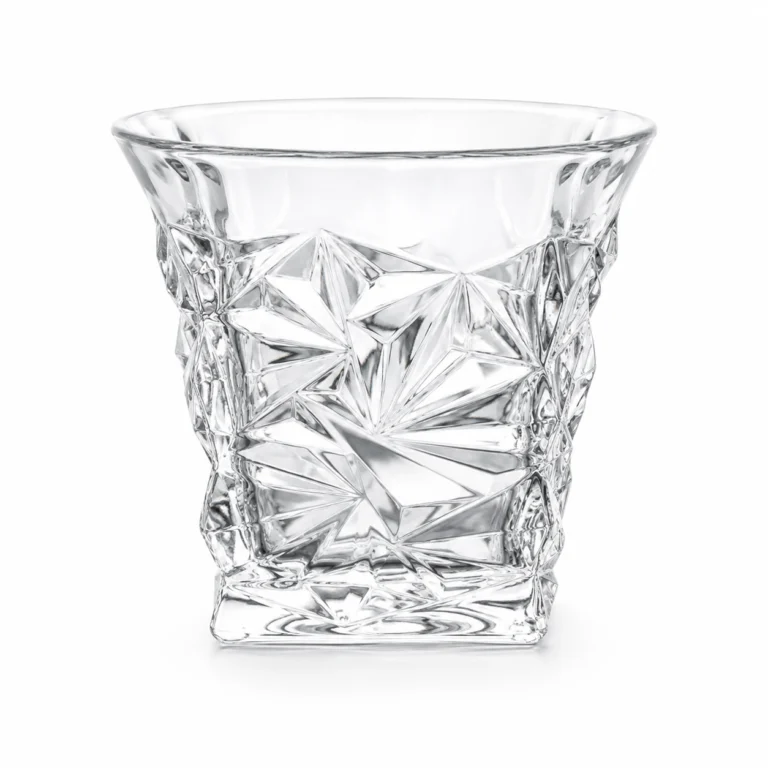 270ml Iceberg Faceted Whiskey Glass – Sculpted Rocks Tumbler for Wholesale - view 1