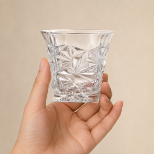 270ml Iceberg Faceted Whiskey Glass – Sculpted Rocks Tumbler for Wholesale - view 5
