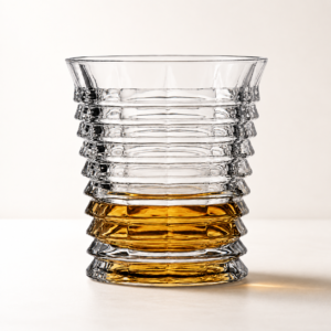 250ml Ripple Whiskey Glass – Layered Textured Tumbler for Wholesale - view 2