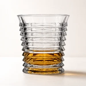 250ml Ripple Whiskey Glass – Layered Textured Tumbler for Wholesale - view 2