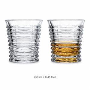 250ml Ripple Whiskey Glass – Layered Textured Tumbler for Wholesale - view 3