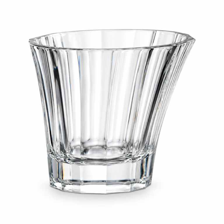 260ml Slanted Rim Whiskey Glass – Fluted Heavy Base Tumbler for Wholesale - view 1