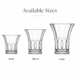 290ml Flared Crystal Whiskey Glass – Decorative Heavy Base Tumbler for Wholesale - view 3