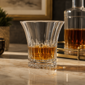 290ml Flared Crystal Whiskey Glass – Decorative Heavy Base Tumbler for Wholesale - view 6
