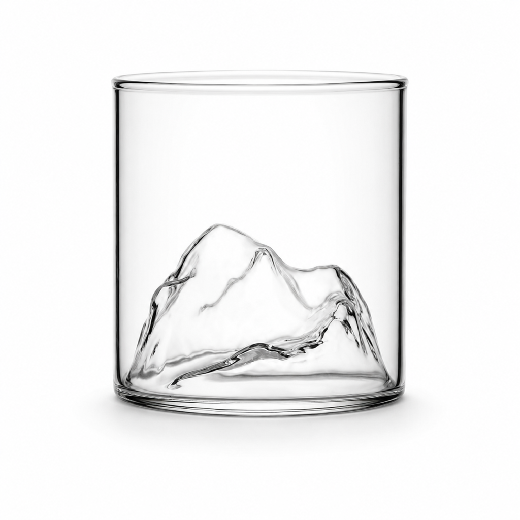 200ml Mountain Whiskey Glass – Sculpted Peak Tumbler for Wholesale - view 1