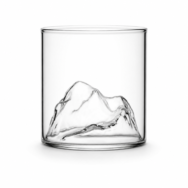200ml Mountain Whiskey Glass – Sculpted Peak Tumbler for Wholesale - view 1
