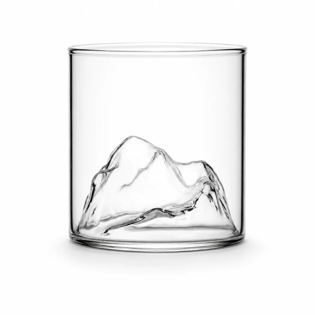 200ml Mountain Whiskey Glass – Sculpted Peak Tumbler for Wholesale - view 1