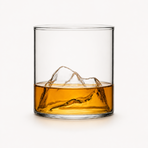 200ml Mountain Whiskey Glass – Sculpted Peak Tumbler for Wholesale - view 2