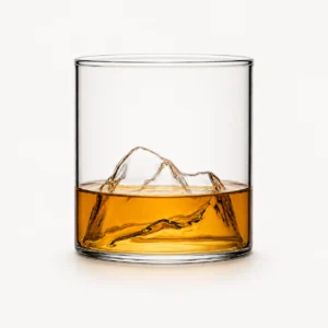 200ml Mountain Whiskey Glass – Sculpted Peak Tumbler for Wholesale - view 2