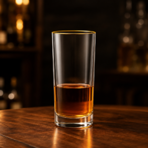 435ml Gold Rim Highball Glass – Clear Heavy Base Tumbler for Wholesale - view 2