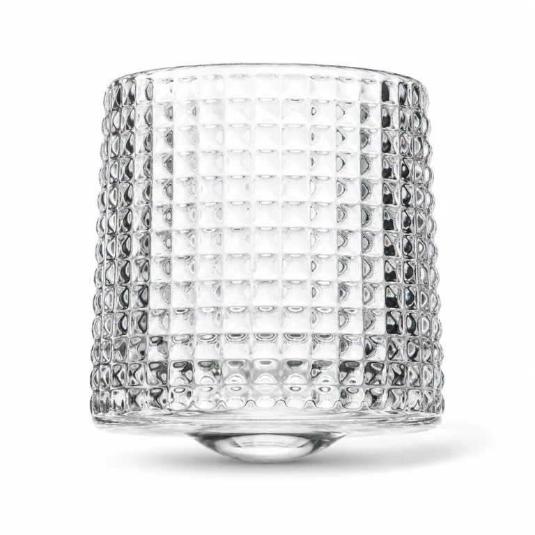 270ml Spinning Whiskey Glass – 6 Textured Rocking Tumbler Styles for Wholesale - view 1