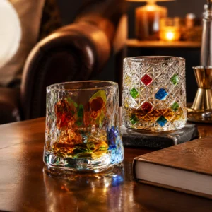 Custom Rotating Glass Tumblers 270ml – Hand-Painted Wholesale Drinkware - view 6