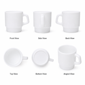 Custom Stackable Mug 230ml – Wholesale Coffee Mug for Cafés, Hotels & Restaurants - view 2