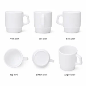 Custom Stackable Mug 230ml – Wholesale Coffee Mug for Cafés, Hotels & Restaurants - view 2
