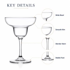 190ml Margarita Cocktail Glass – Wholesale Barware | OEM / ODM Available - view 4