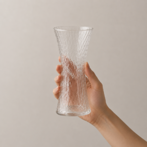 25cm Geometric Textured Glass Vase – 5 Colors - view 6