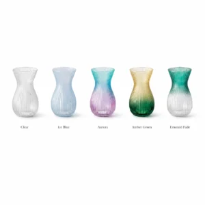 Wholesale Ribbed Glass Vase – 20cm Fluted Flower Vase OEM/ODM - view 3
