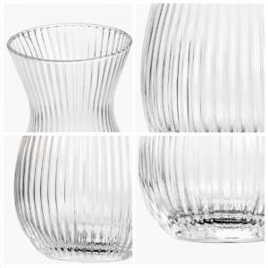 Wholesale Ribbed Glass Vase – 20cm Fluted Flower Vase OEM/ODM - view 5