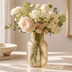 Wholesale Textured Glass Vase – Ribbed & Hammered Vase OEM/ODM - view 2