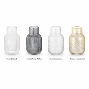 Wholesale Textured Glass Vase – Ribbed & Hammered Vase OEM/ODM - view 3