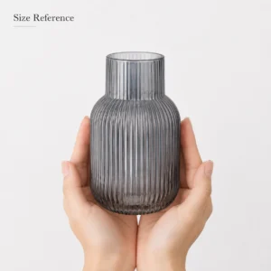 Wholesale Textured Glass Vase – Ribbed & Hammered Vase OEM/ODM - view 6