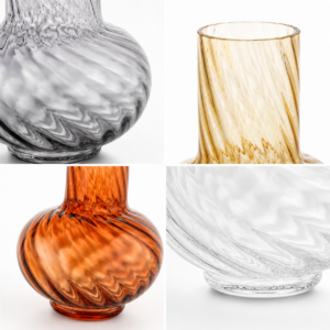 Wholesale Swirl Glass Vase – Custom Colors - view 5