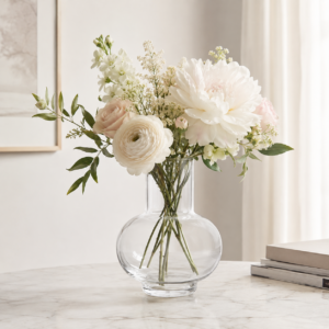 Wholesale Long-Neck Round Glass Vase – Custom Colors - view 2