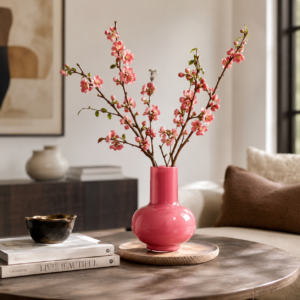 Wholesale Long-Neck Round Glass Vase – Custom Colors - view 7