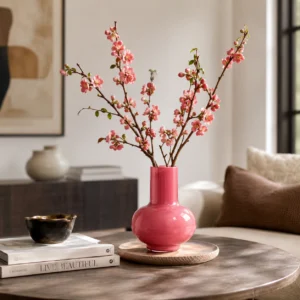 Wholesale Long-Neck Round Glass Vase – Custom Colors - view 7