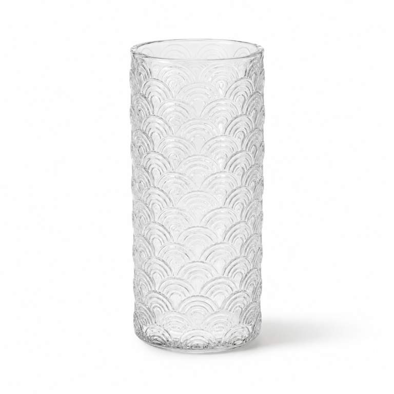 Wholesale Embossed Cylinder Glass Vase - view 1